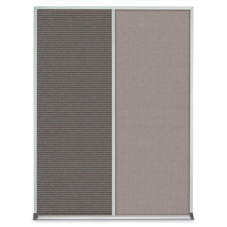 United Visual Products Single Door Radius Corkboard, 36"X36", B UV8002-BRONZE-CORK